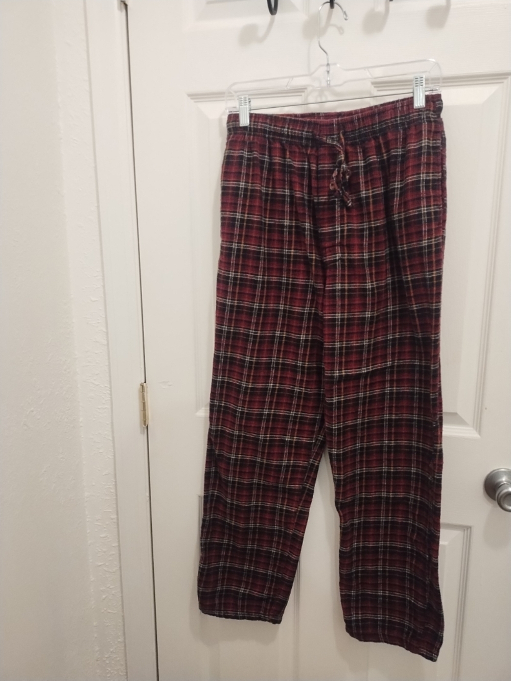 Red Plaid Flannel Pajama Pants